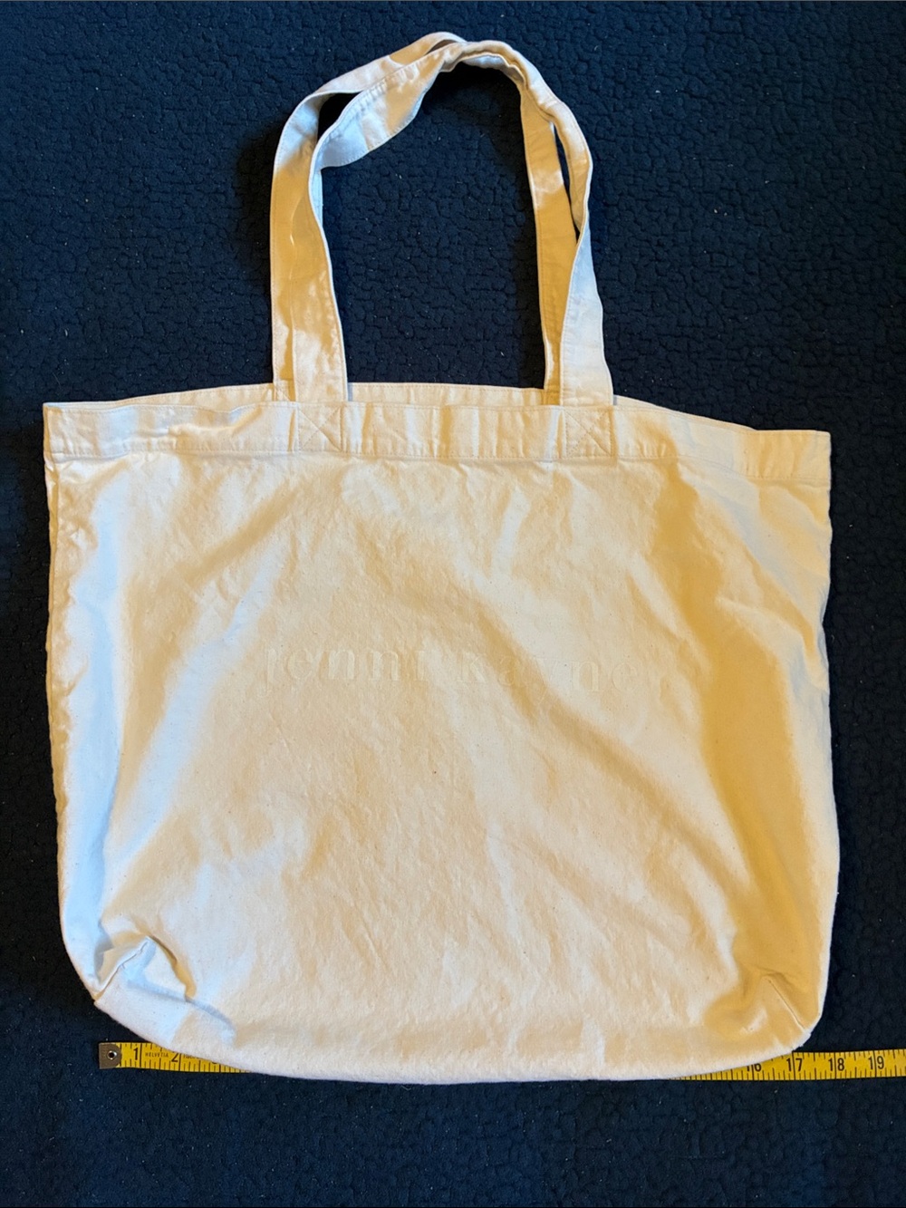 Jenni Kayne Cream Canvas Tote bag